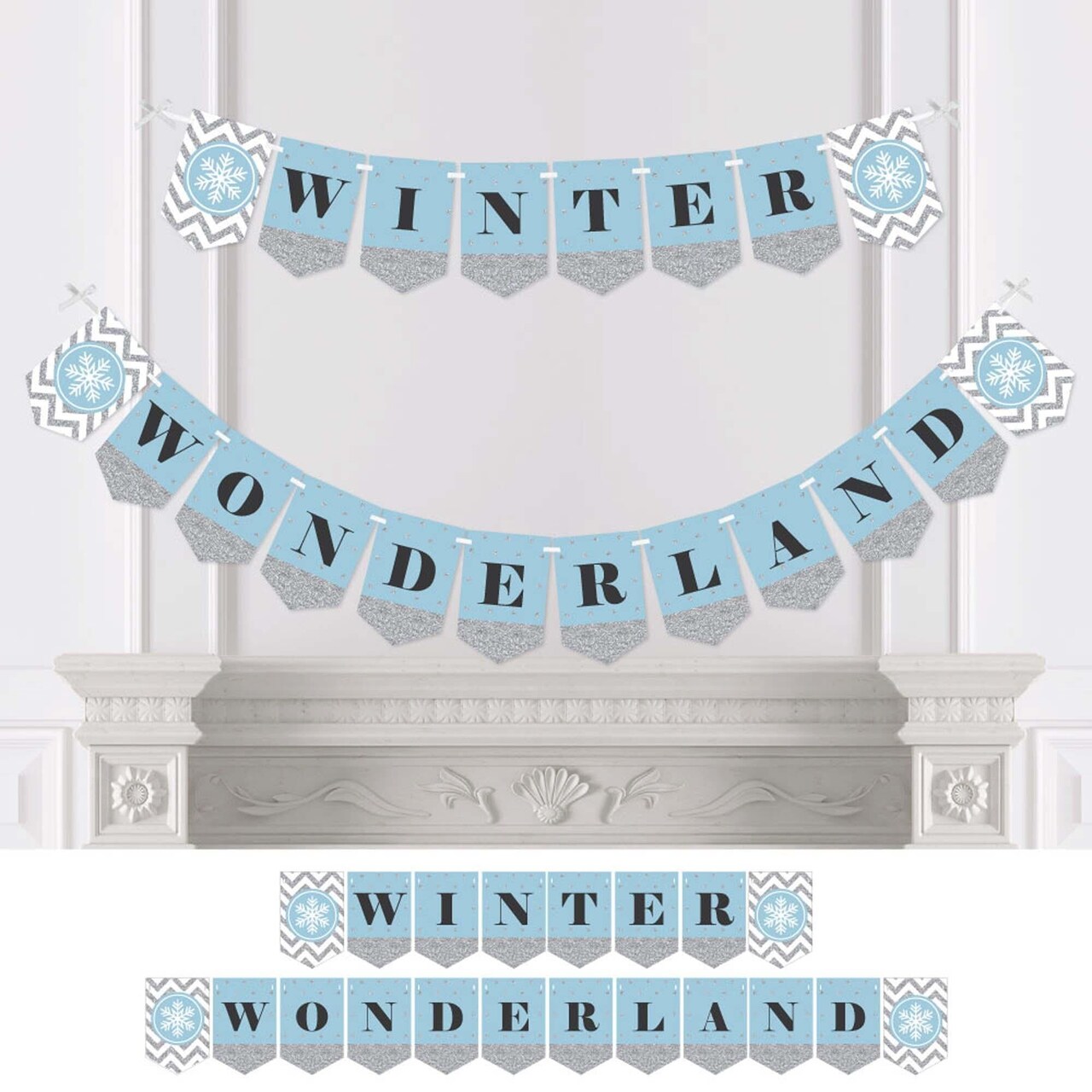 Winter Wonderland Banner Winter Wonderland Snowflakes Banner